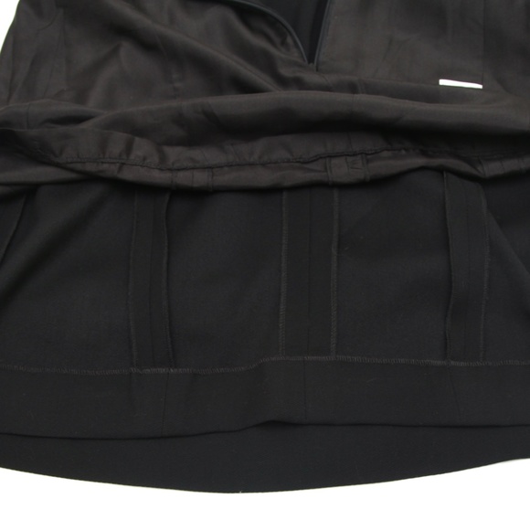 CHANEL Black Wool Skirt Knee Length Sz 40 04C - Picture 6 of 7